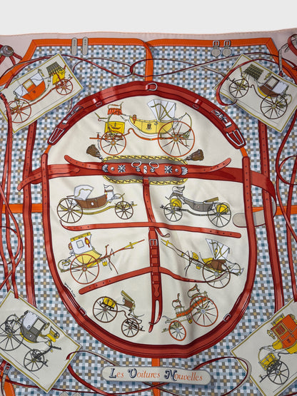 Foulard Hermès Les voitures nouvelles 70