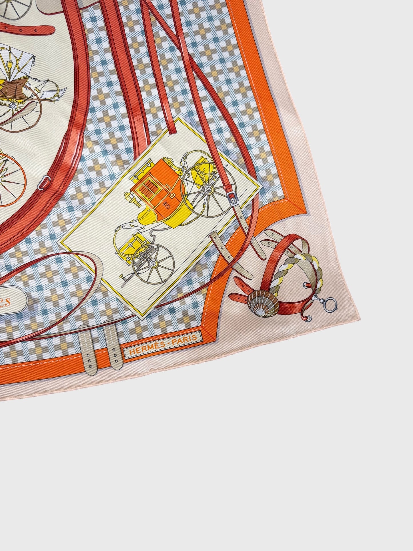 Foulard Hermès Les voitures nouvelles 70