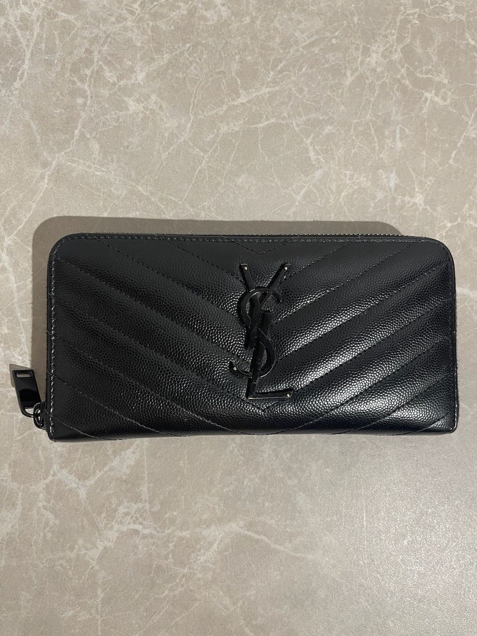 Portefeuille Saint Laurent noir