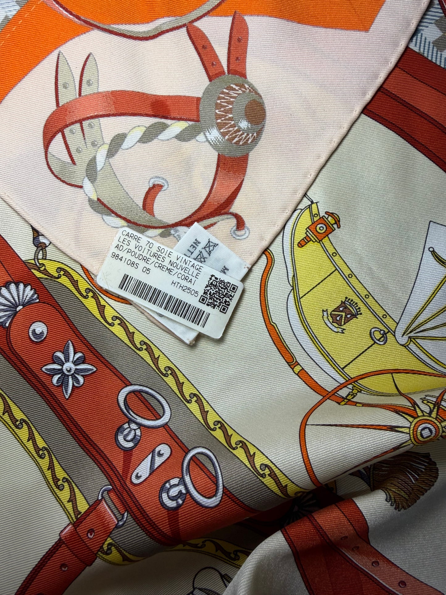 Foulard Hermès Les voitures nouvelles 70