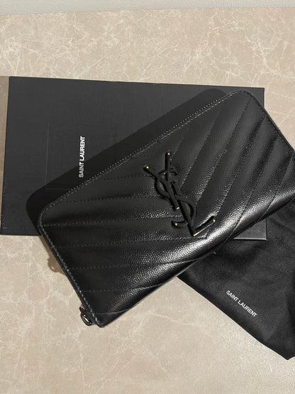 Portefeuille Saint Laurent noir