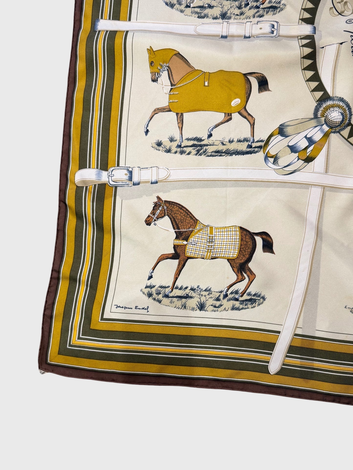 Foulard Hermès Couvertures et Tenues 90