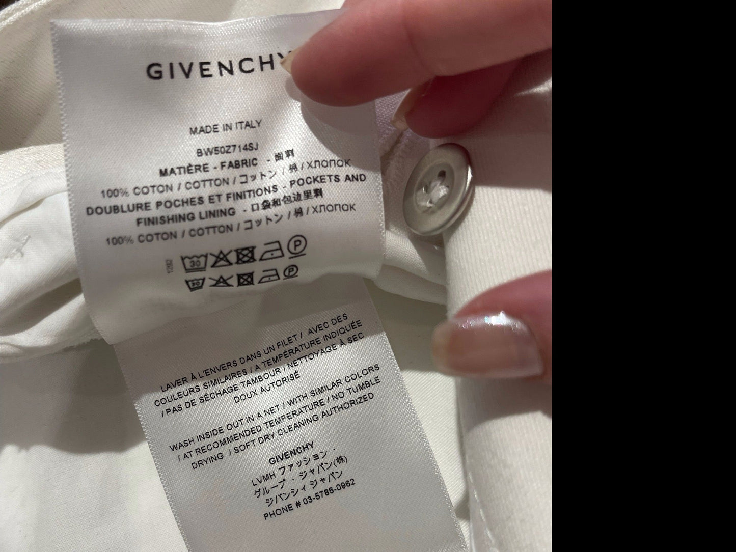 Bermuda Givenchy blanc T.42 NEUF