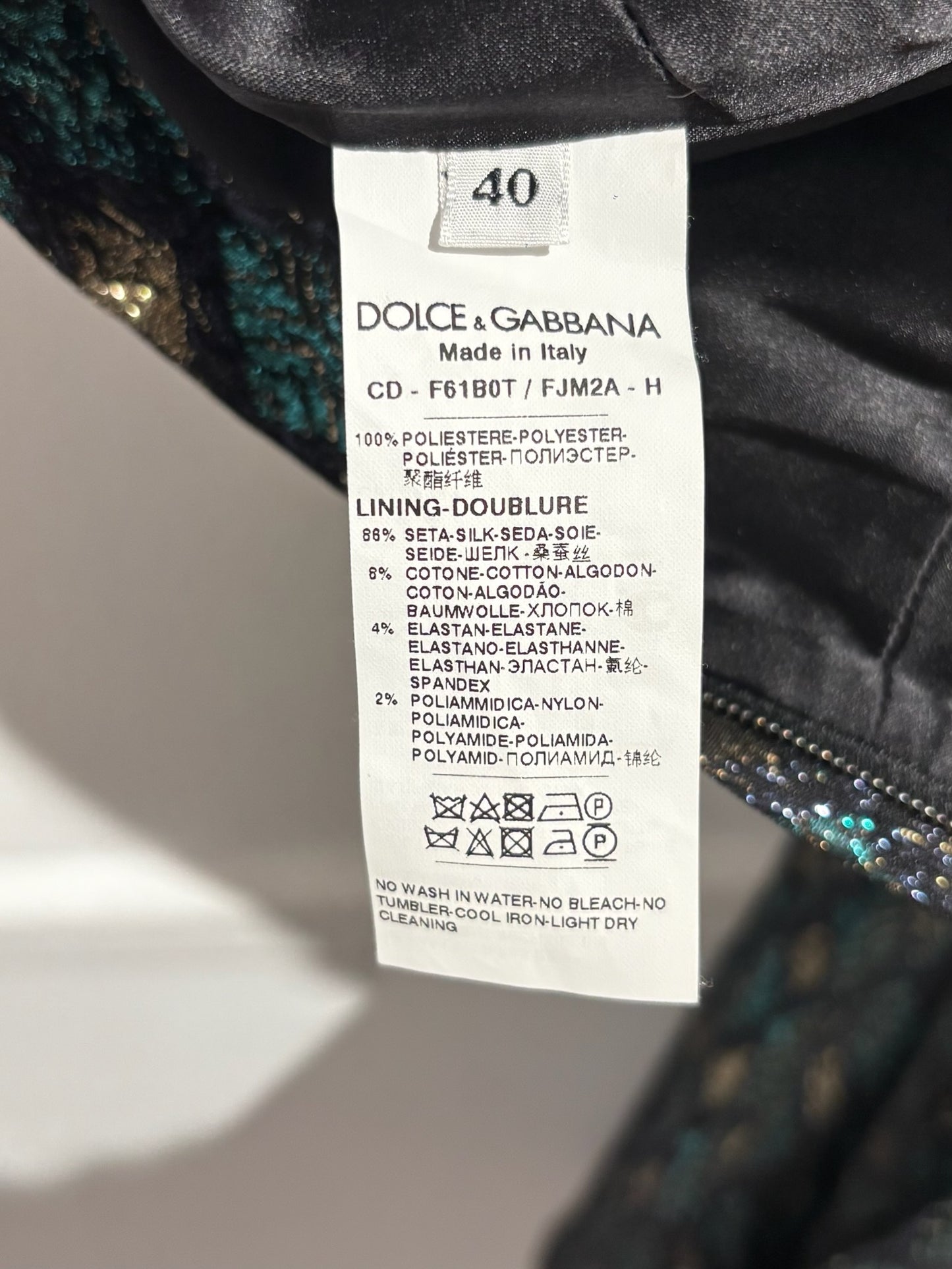 Robe Dolce & Gabbana bleue T.36