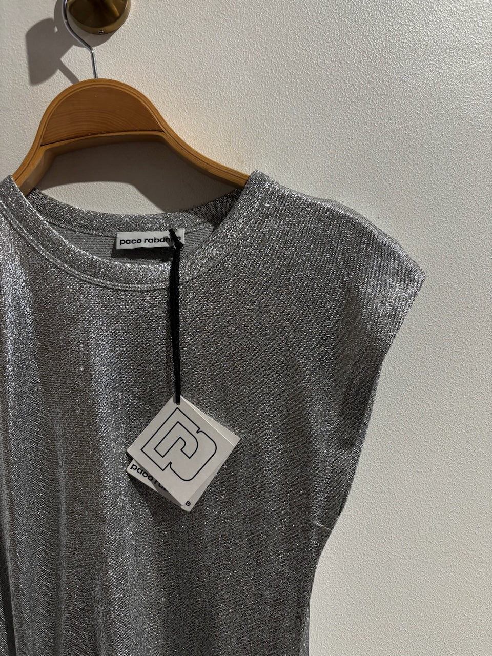 Robe Paco Rabanne argentée T.36 NEUVE