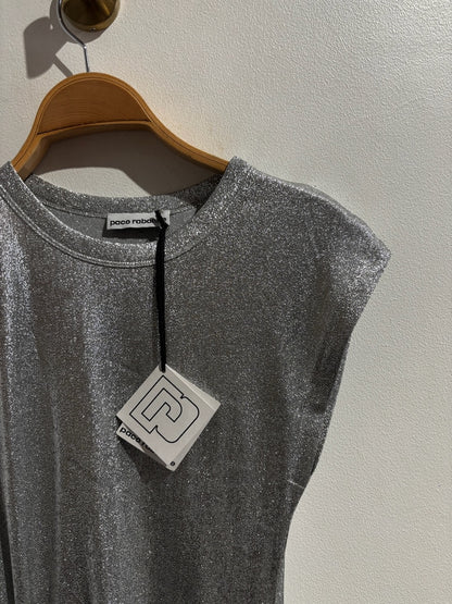 Robe Paco Rabanne argentée T.36 NEUVE