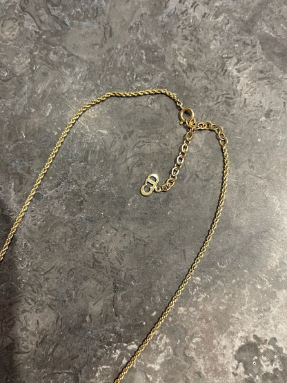 Collier Dior CD doré