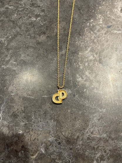Collier Dior CD doré