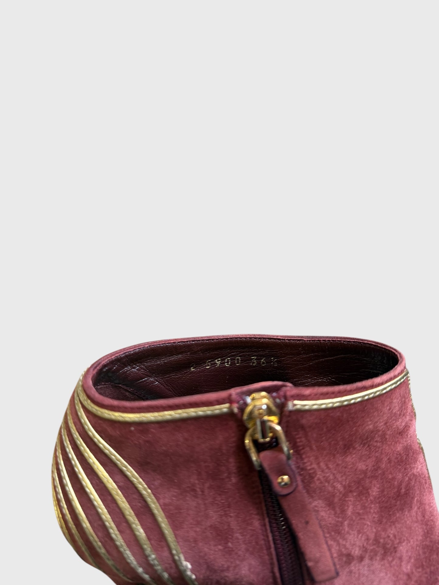 Boots Sergio Rossi bordeaux T.36,5