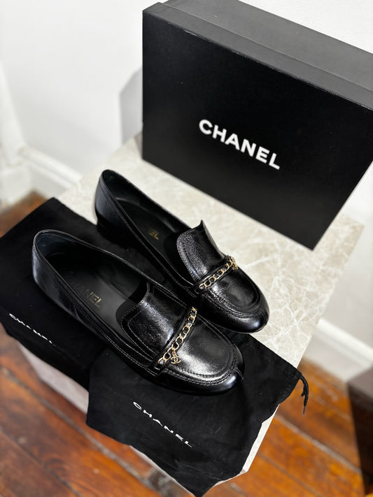 Mocassins Chanel noirs T.41