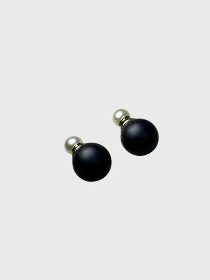 Boucles d'oreilles Dior Tribale noires