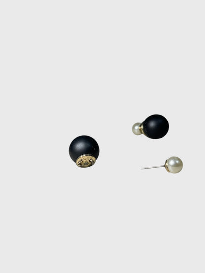 Boucles d'oreilles Dior Tribale noires