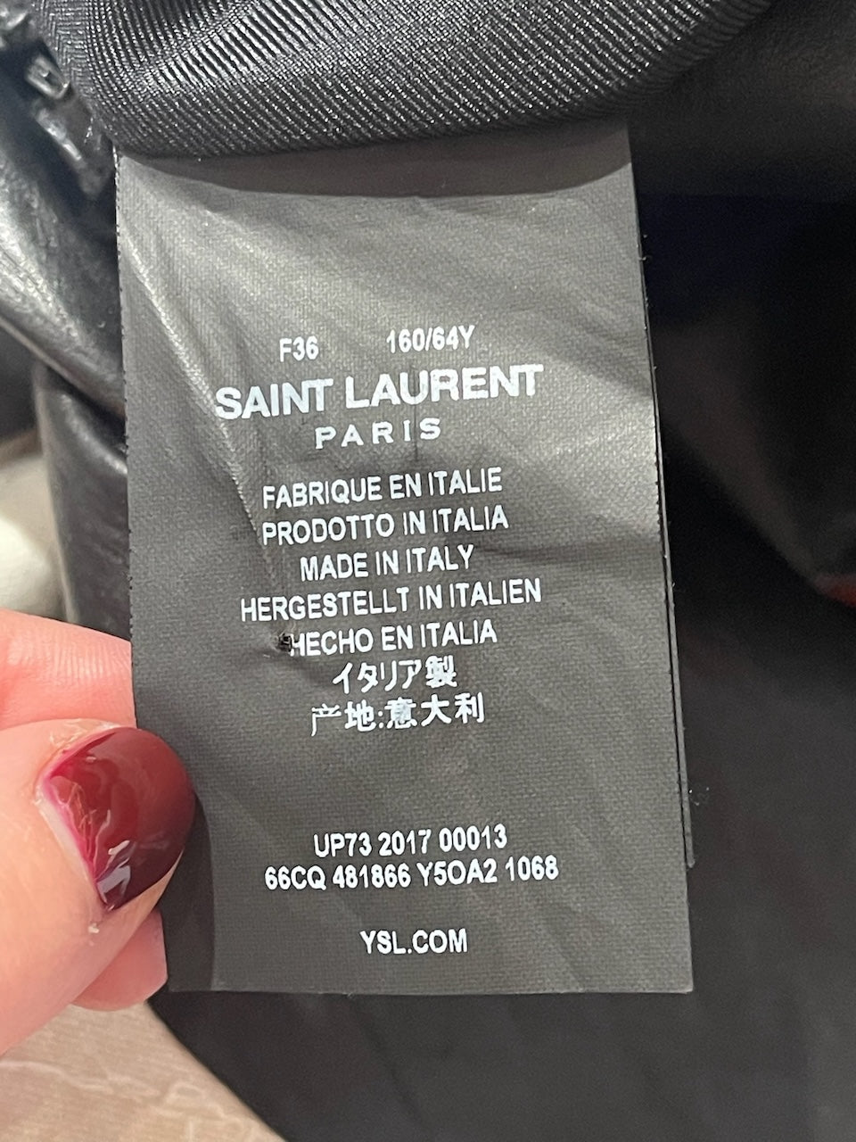 Jupe Saint Laurent noire T.36