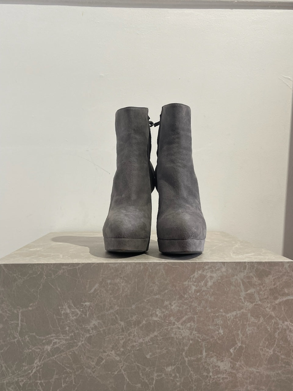 Bottines Saint Laurent grises T.35,5