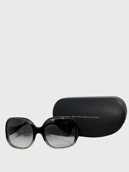 Lunettes de soleil Balenciaga grises