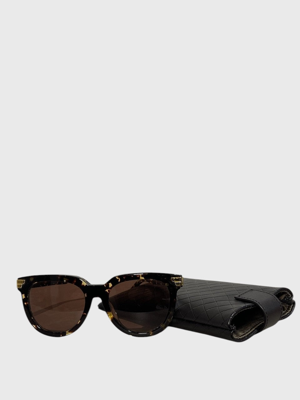 Lunettes Bottega Veneta écailles marron