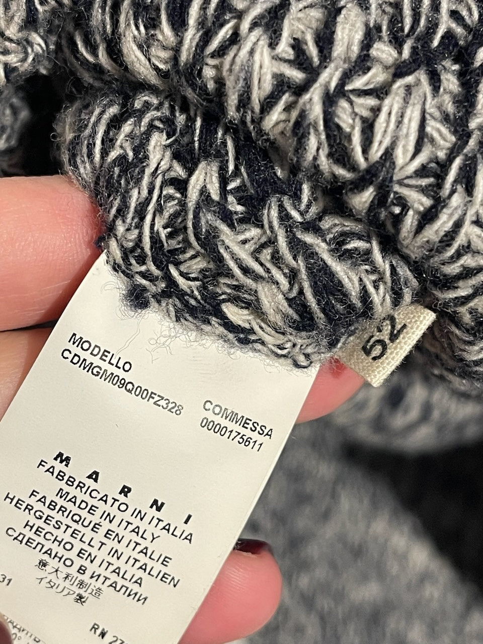 Gilet Marni bleu chiné T.52