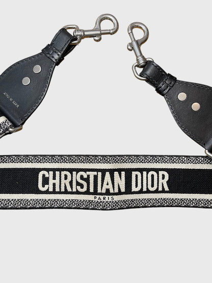 Bandoulière Dior en toile noire