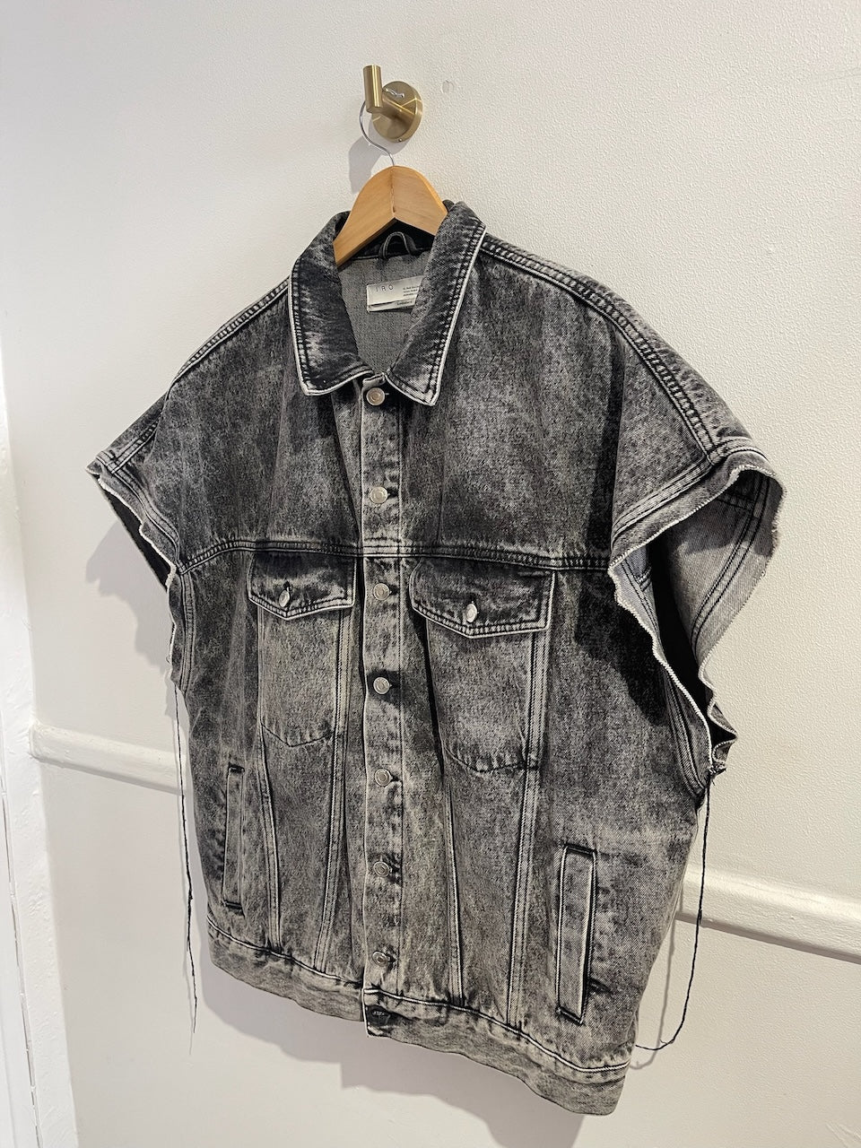 Veste Iro en jeans noir T.38