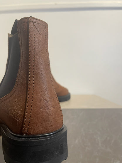 Bottines Celine Margaret marron T.40