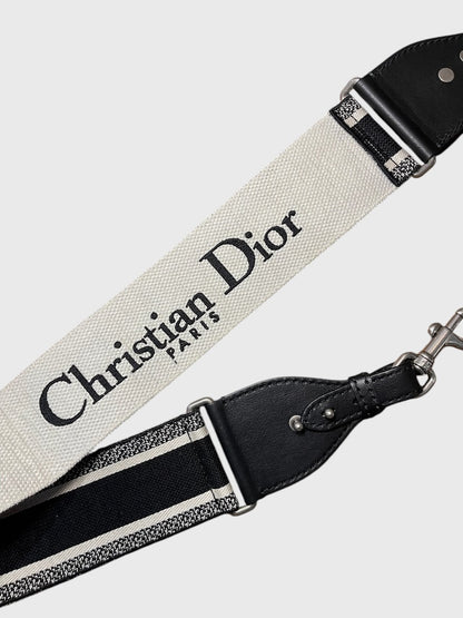 Bandoulière Dior en toile noire