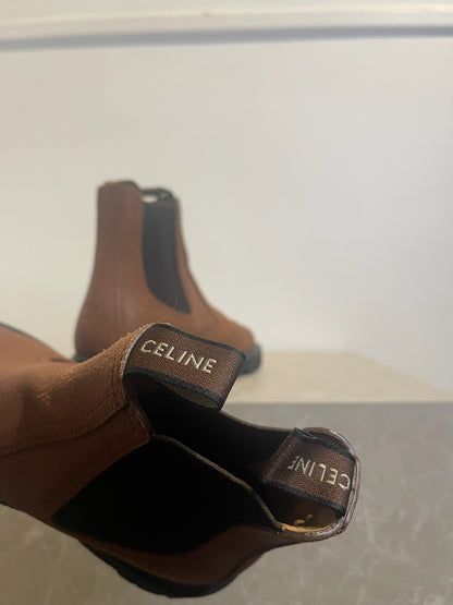 Bottines Celine Margaret marron T.40