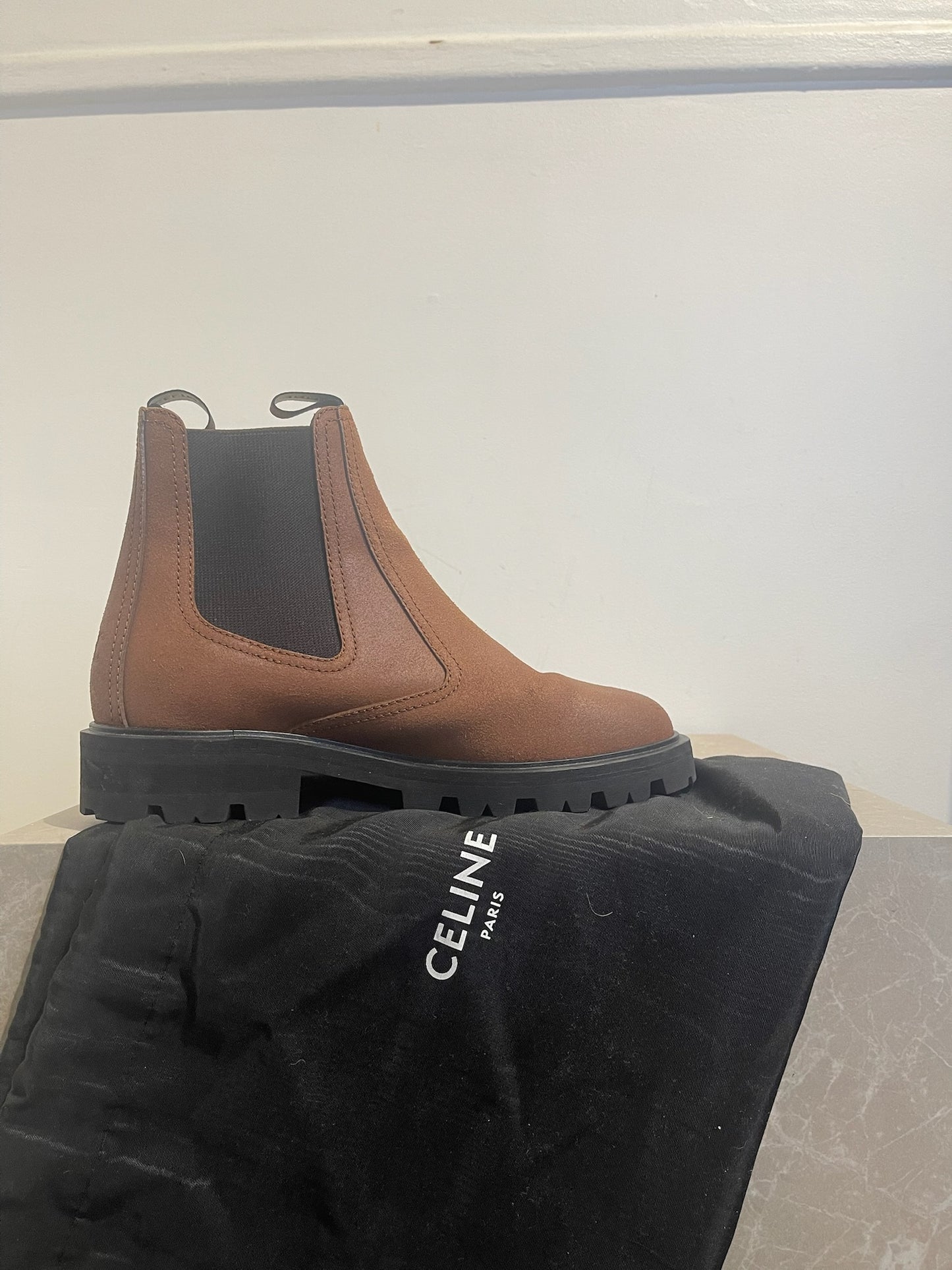 Bottines Celine Margaret marron T.40