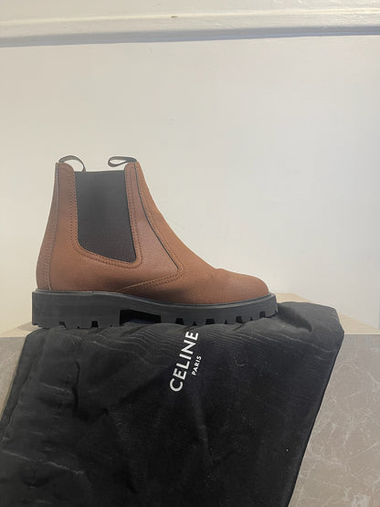 Bottines Celine Margaret marron T.40