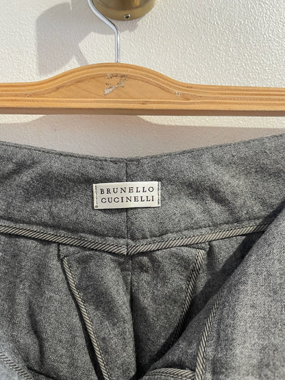 Pantalon Brunello Cucinelli gris T.36