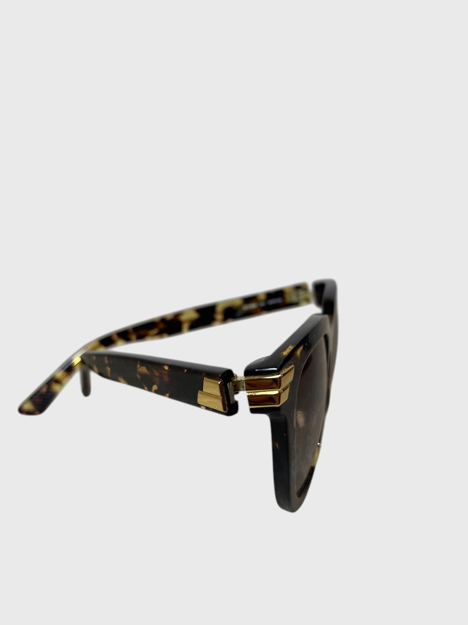Lunettes Bottega Veneta écailles marron
