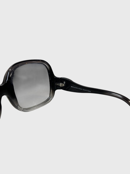 Lunettes de soleil Balenciaga grises