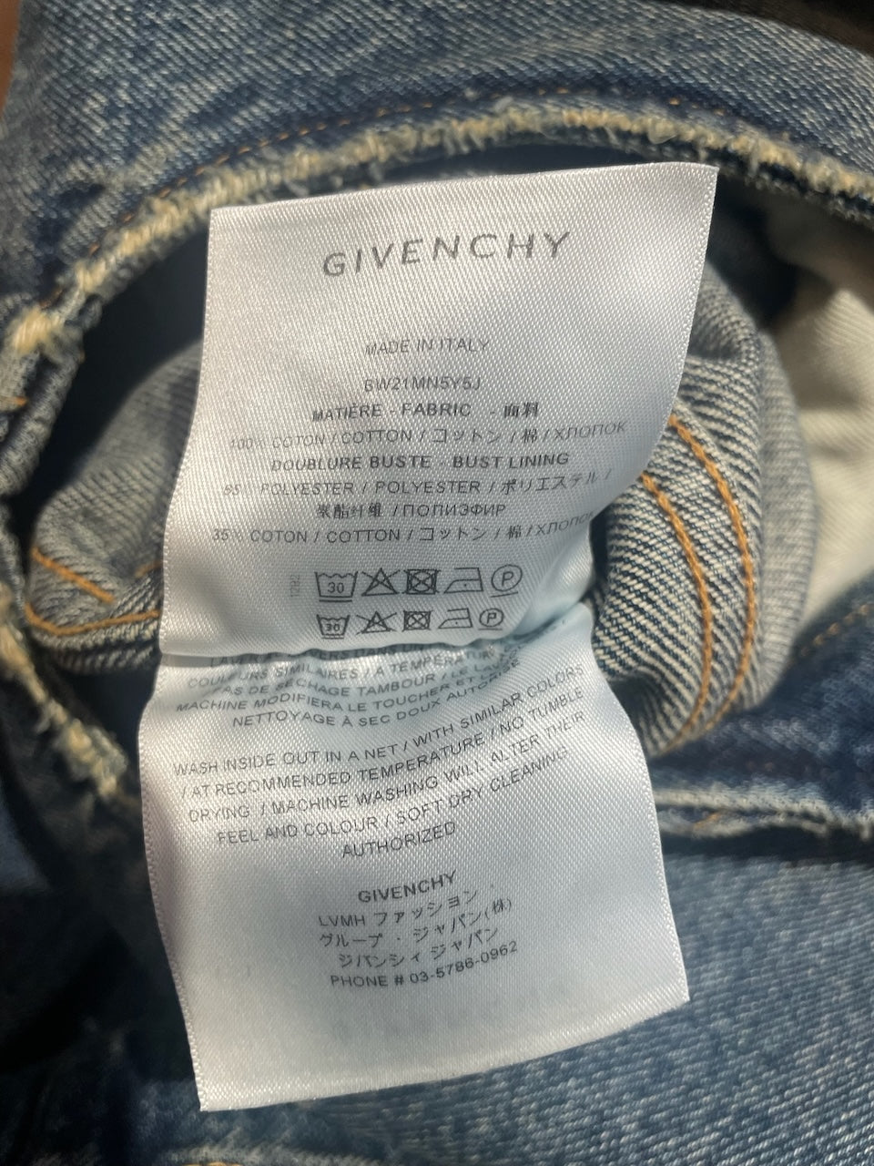 Robe Givenchy en jeans T.38