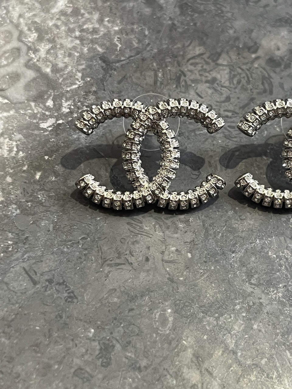 Boucles d'oreilles Chanel argents