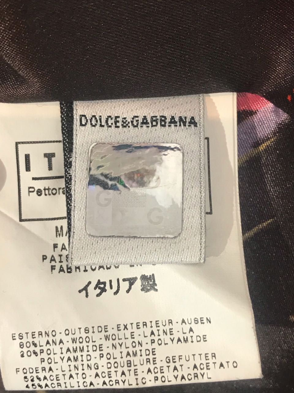 Manteau Dolce & Gabbana noir T.38