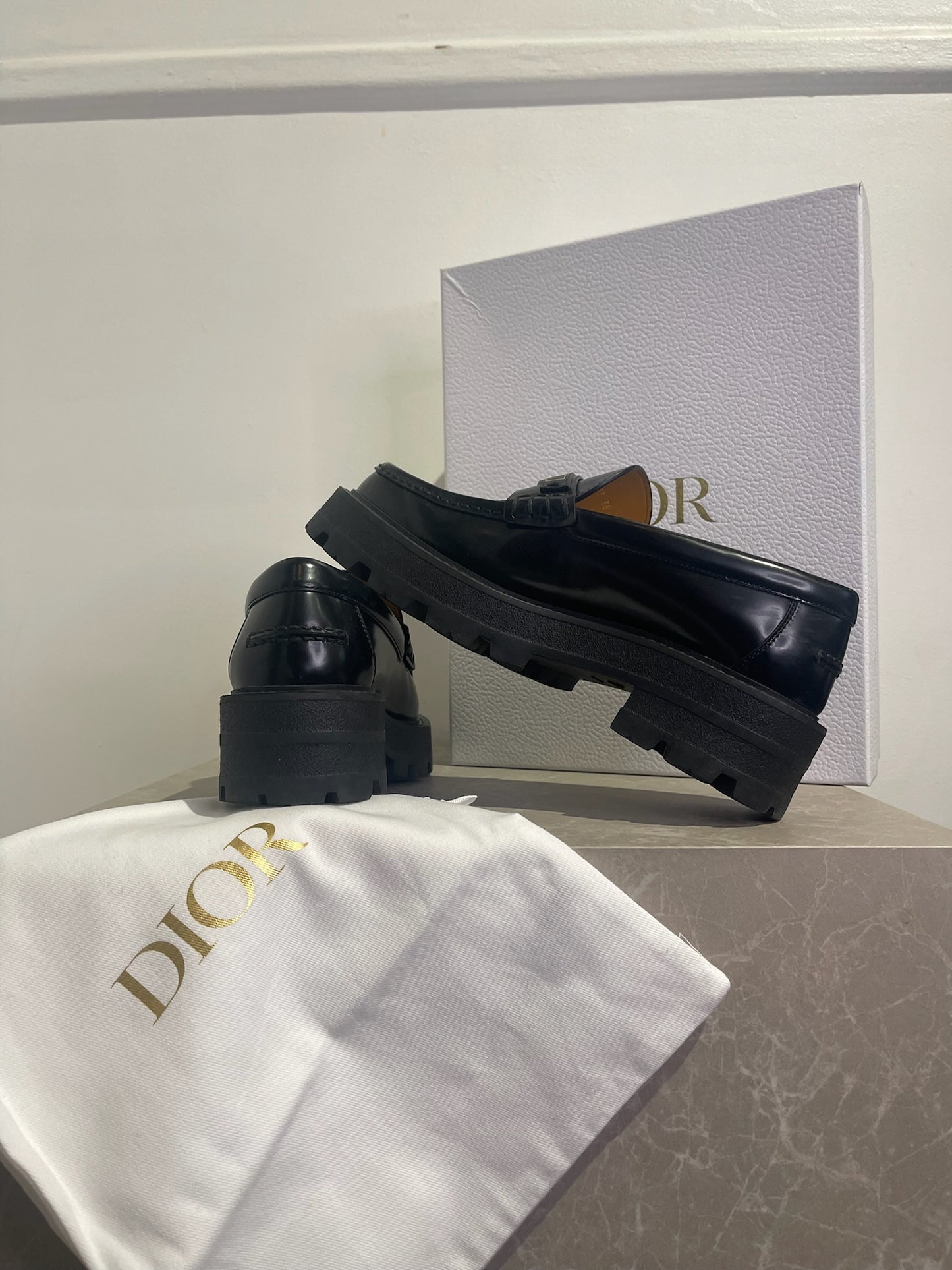 Mocassins Dior Boy noirs T.38