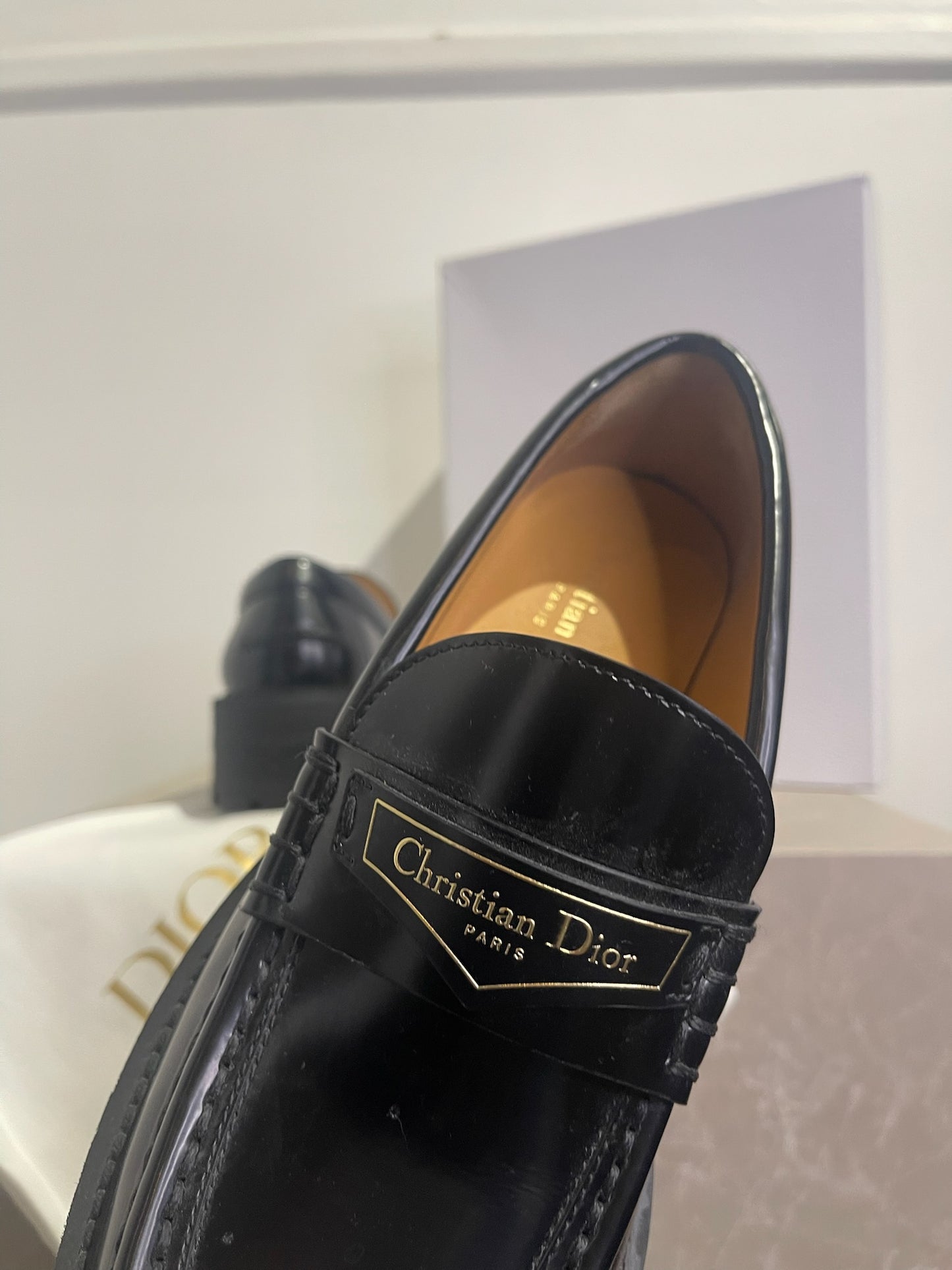 Mocassins Dior Boy noirs T.38