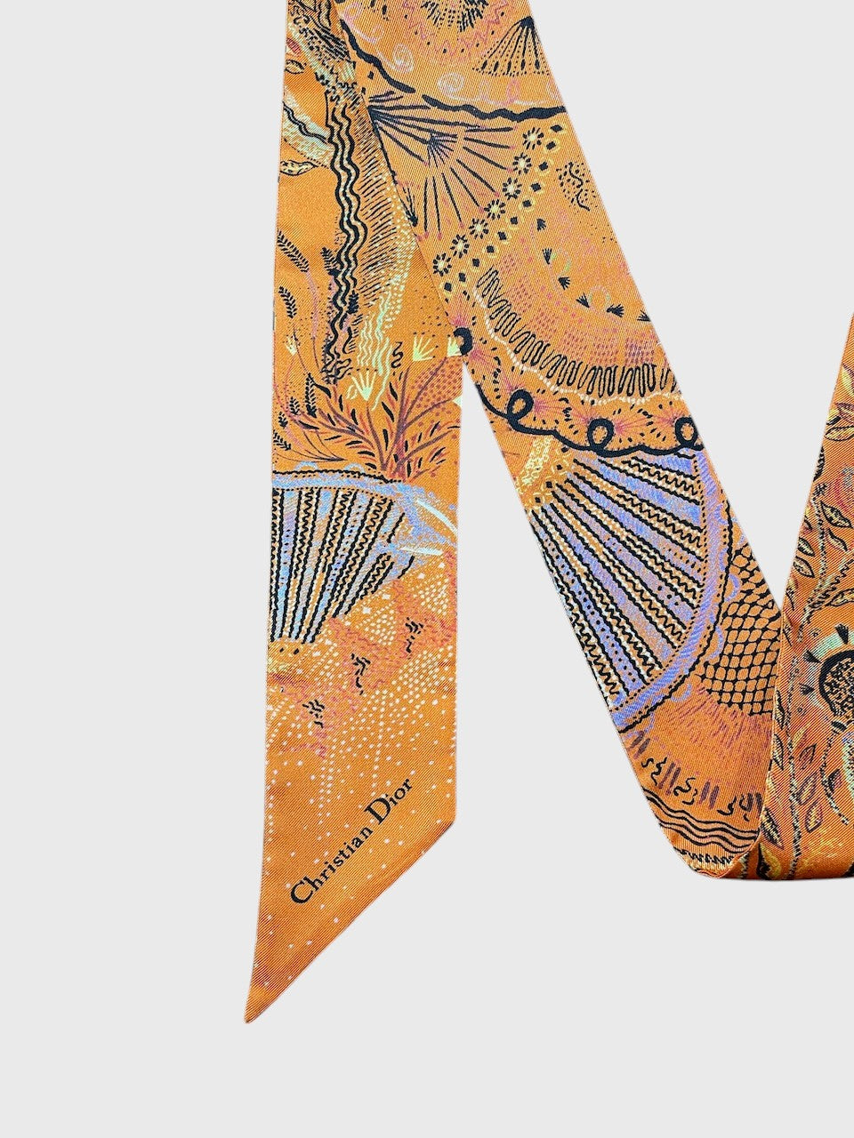 Foulard Mitzah Christian Dior orange