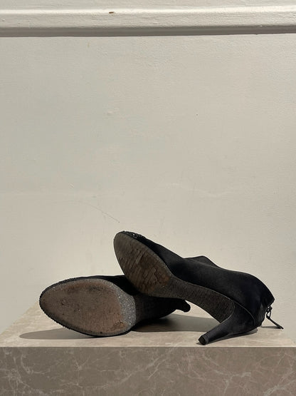 Bottines Chanel noires T.38