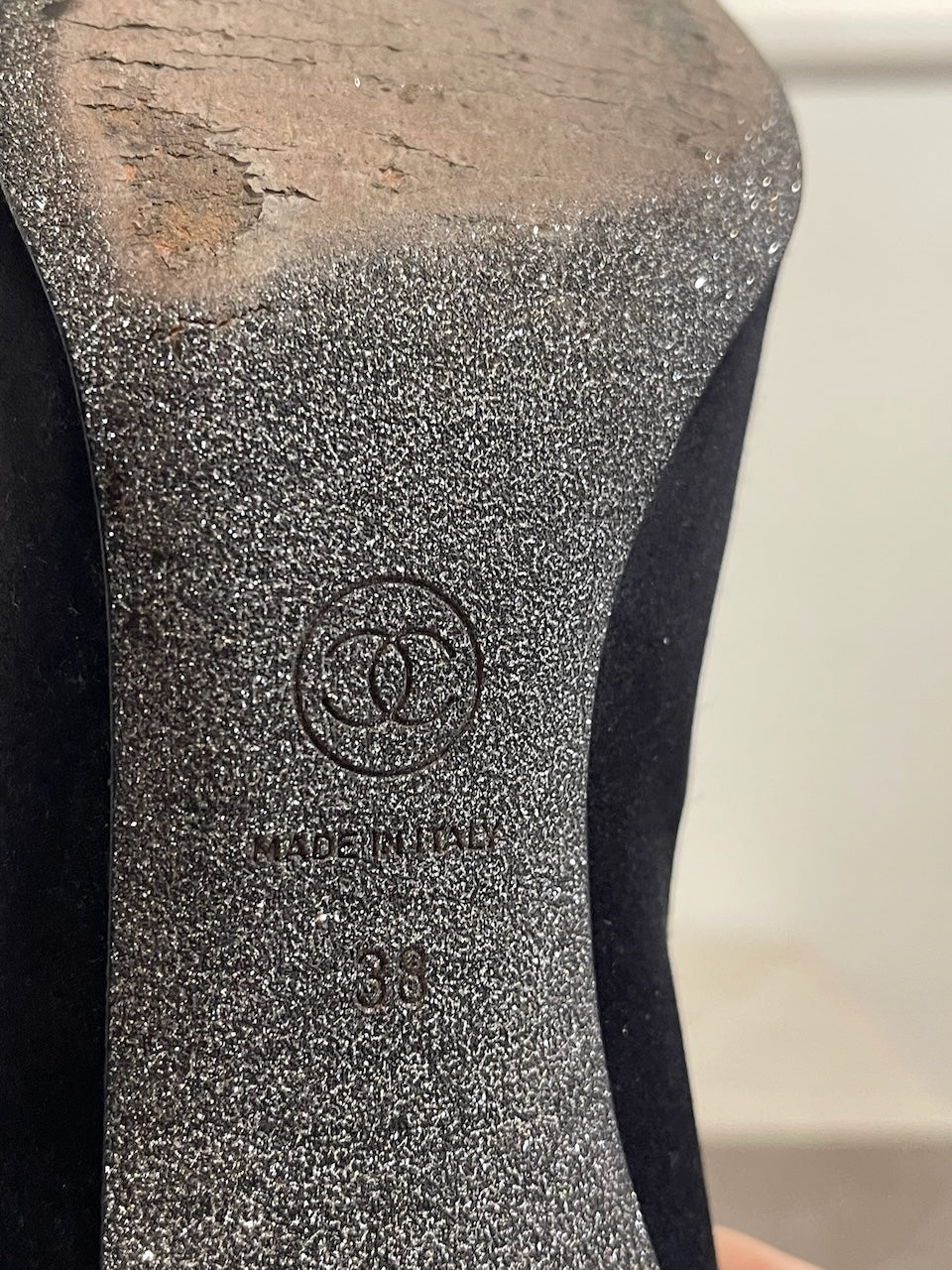Bottines Chanel noires T.38