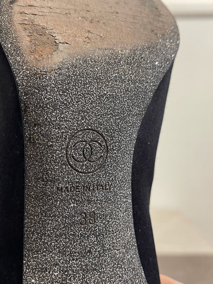 Bottines Chanel noires T.38