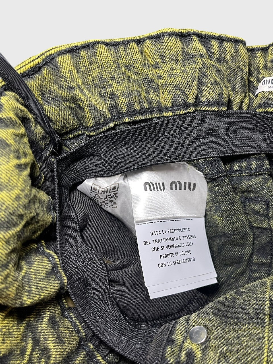 Jeans Miu Miu jaune T.24