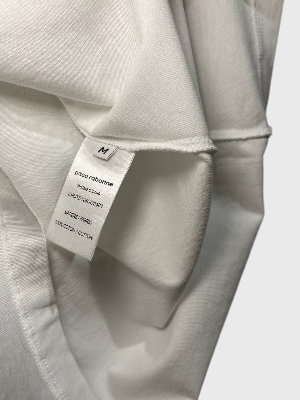 T-shirt Paco Rabanne blanc T.M