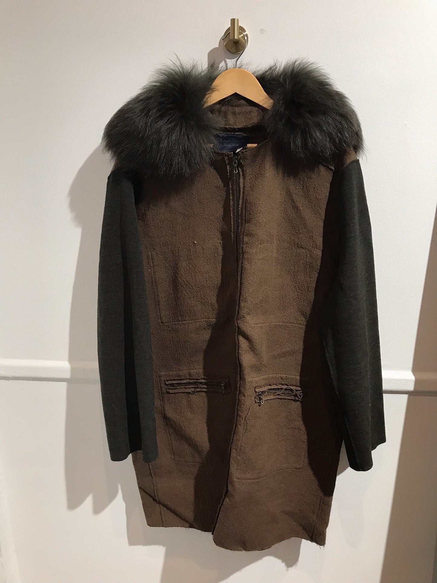 Manteau Lanvin kaki T.48