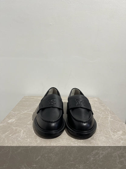 Mocassins Fendi noires T.36.5 Neufs