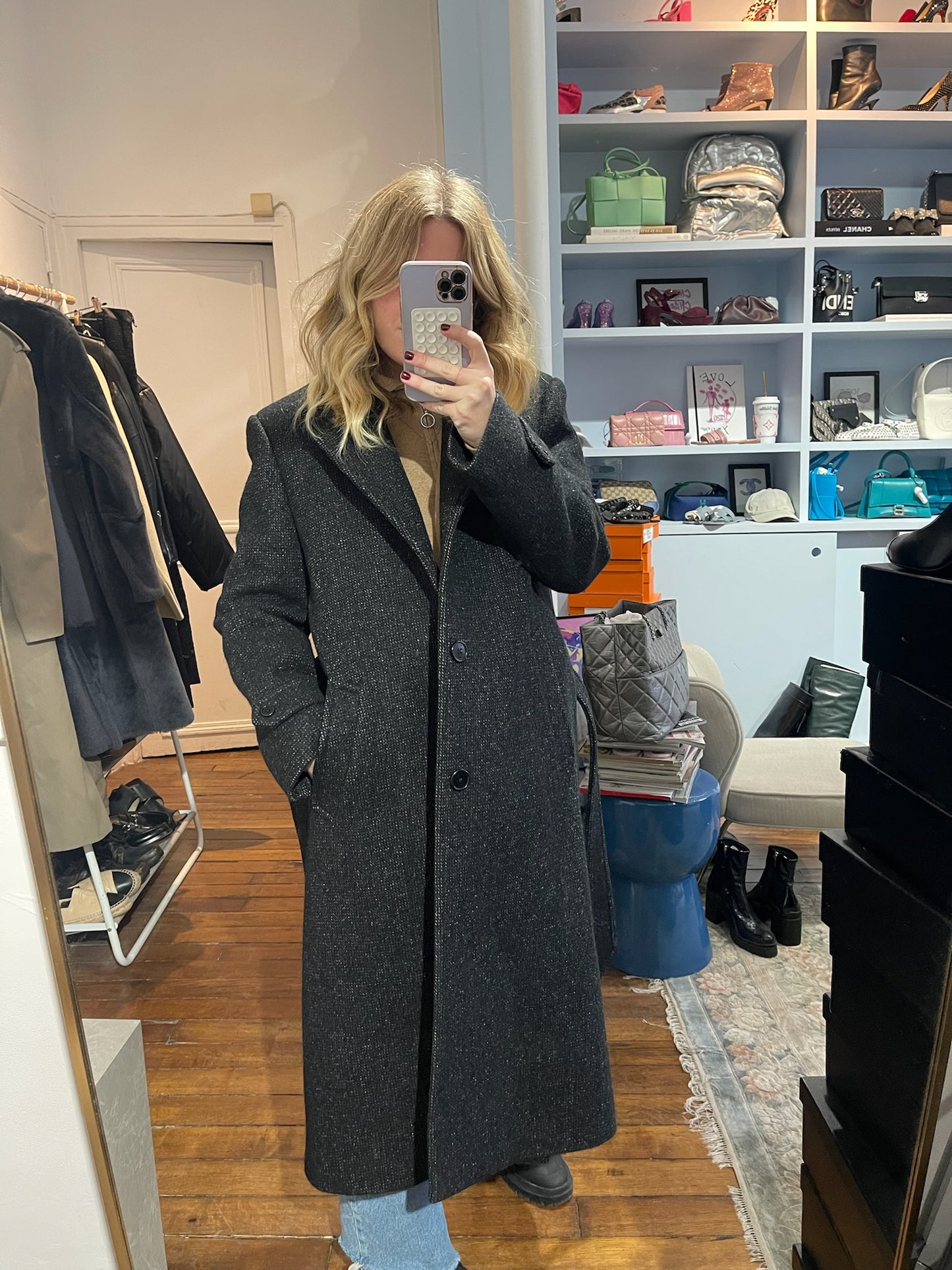 Manteau Celine noir T.38