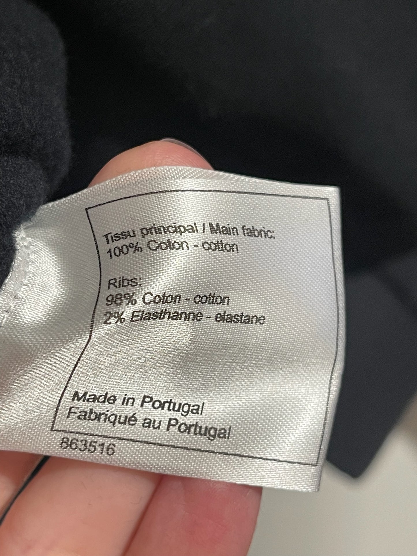 Sweat Chanel noir T.M