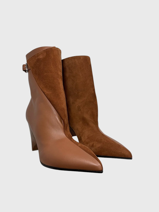 Bottines Hermes camel T.38