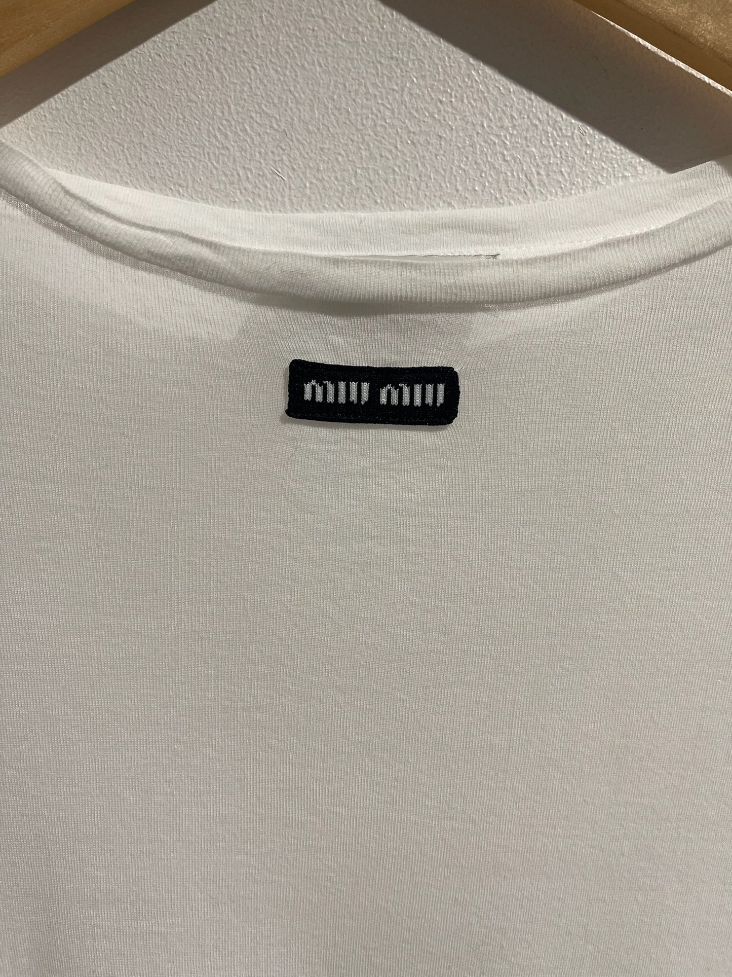 T-shirt Miu Miu blanc T.S