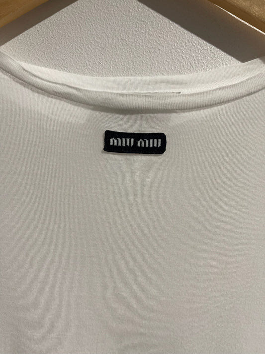 T-shirt Miu Miu blanc T.S
