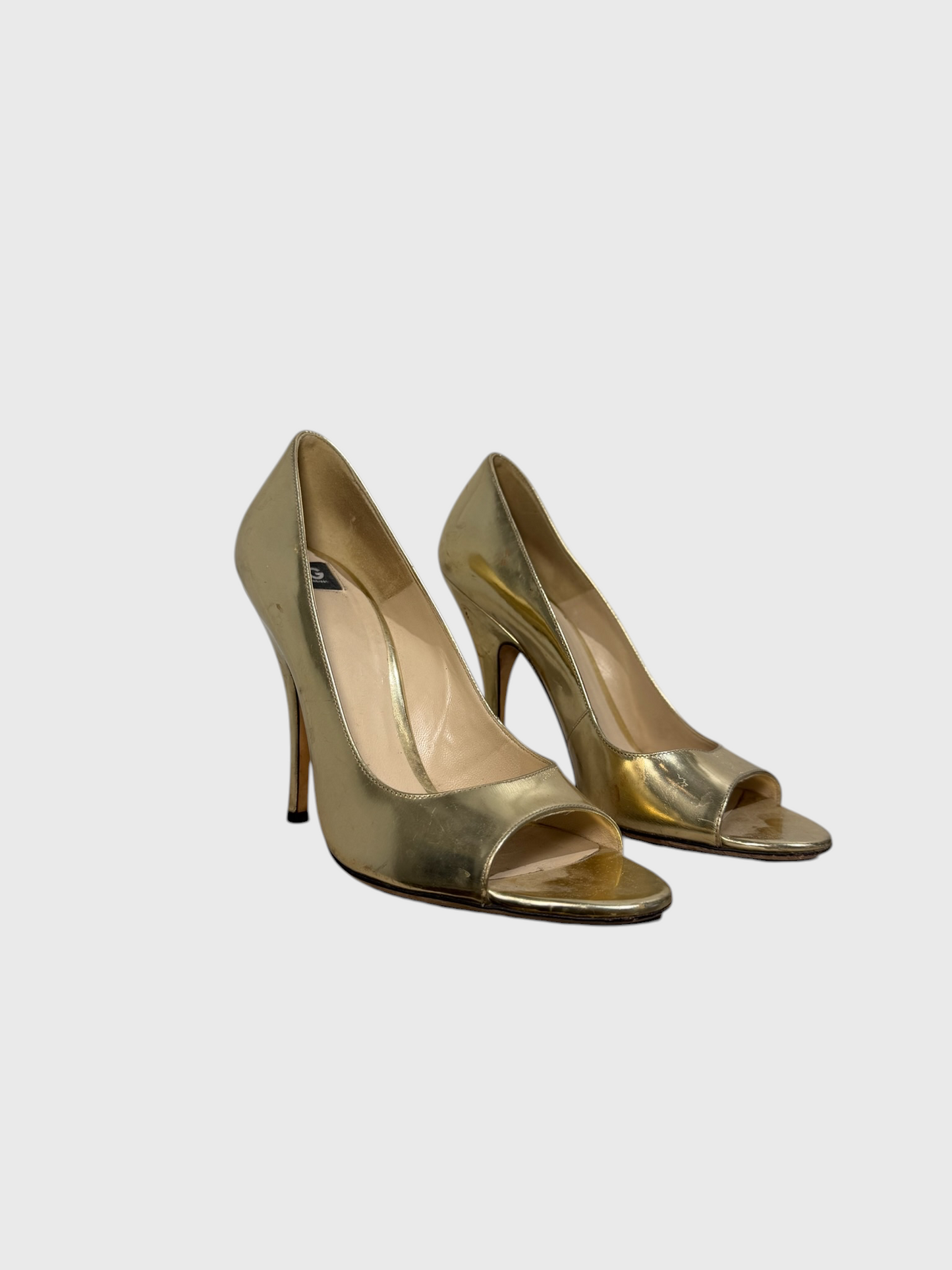 Escarpins Dolce & Gabbana dorés T.38